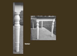 Esztergált asztalláb 07