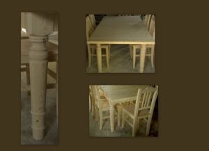 Esztergált asztalláb 10